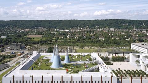 Blick auf die Bundeskunsthalle in Bonn, einer der Spielorte des Beethovenfestes