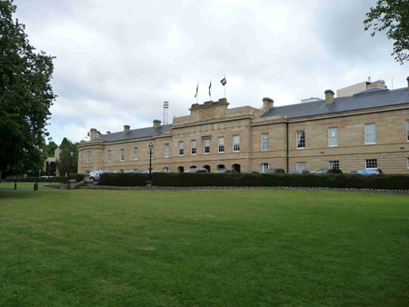 Das Parlamentsgebäude in Hobart