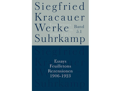 Cover Siegfried Kracauer "Werke Band 5.1."