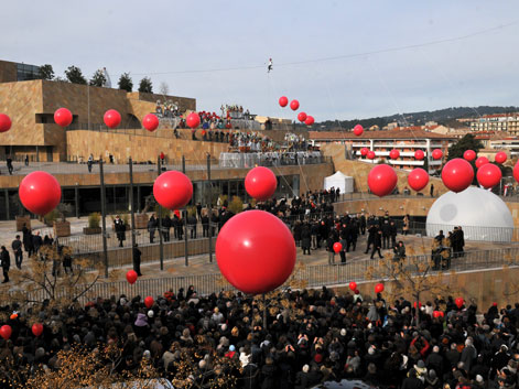 Eröffnung des Kulturhauptstadtjahres in Marseille am 12. Januar 2013.