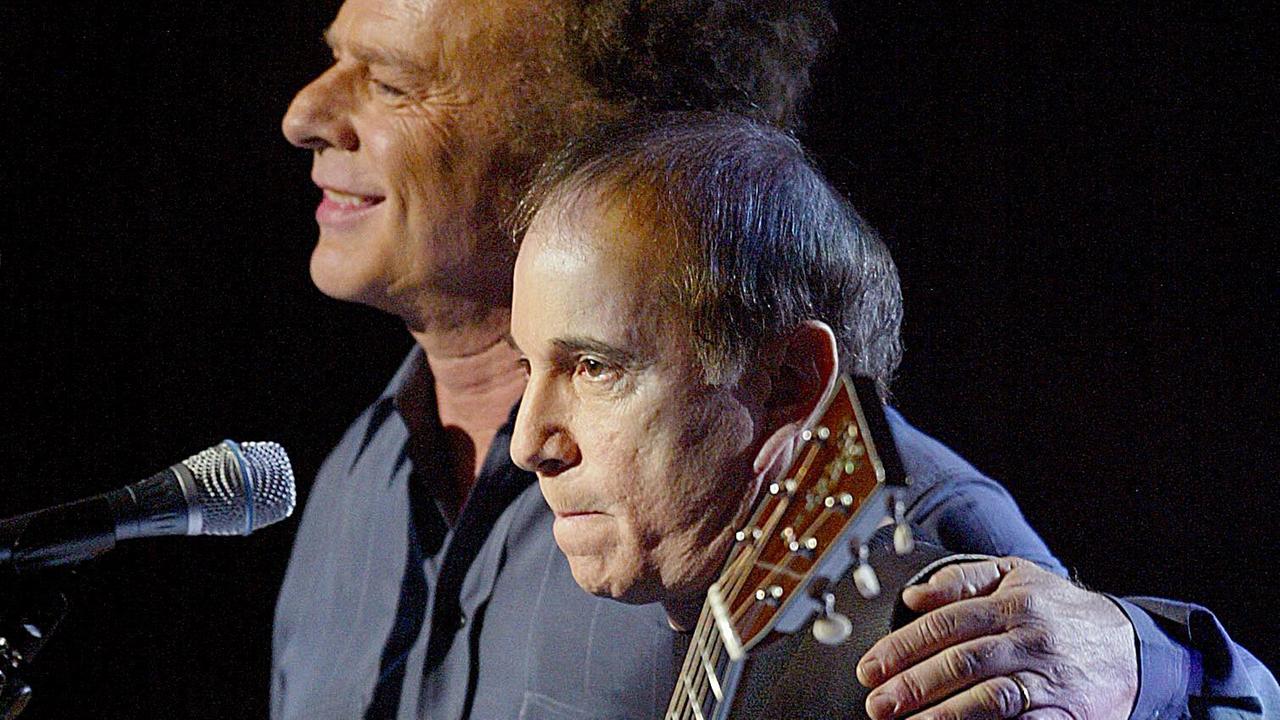 Art Garfunkel und Paul Simon bei den 45. Grammy Awards, 2003 in New York
