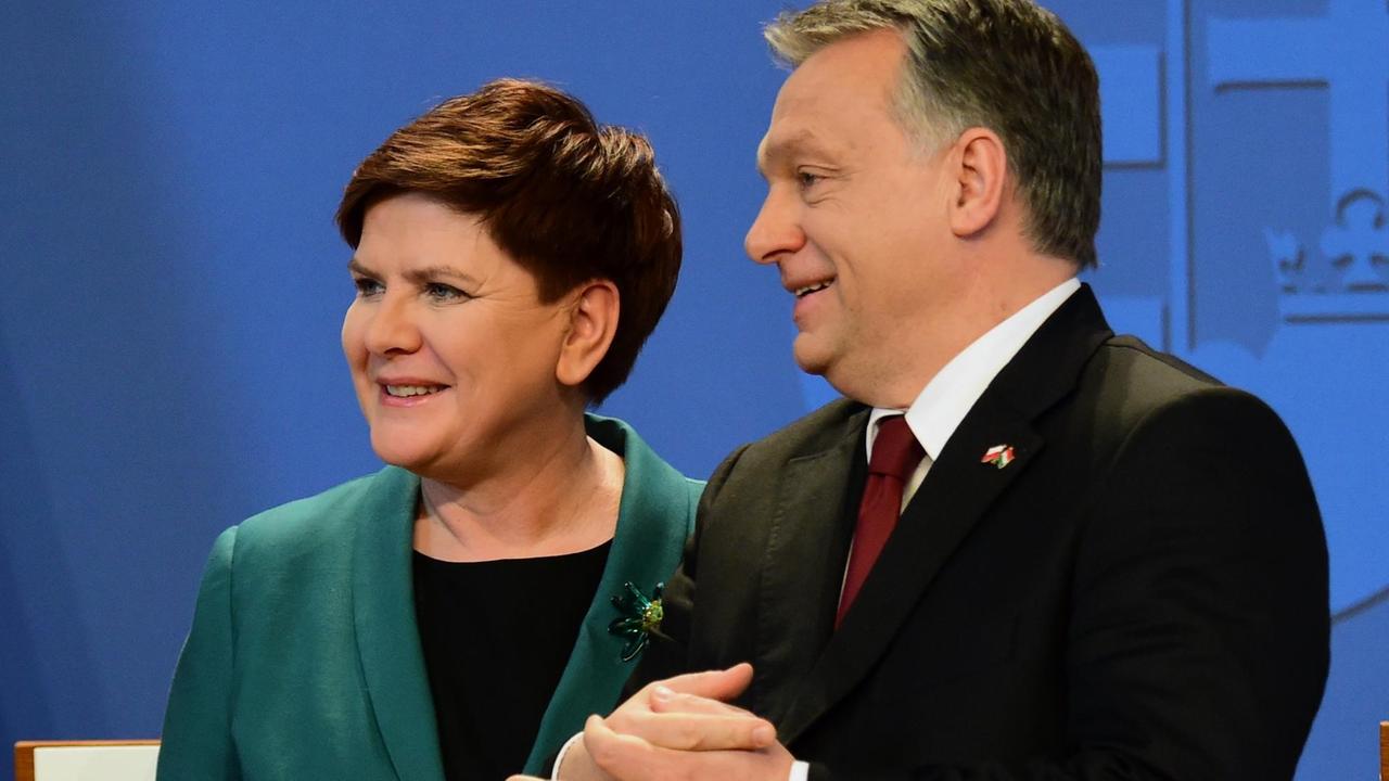 Die polnische Ministerpräsidentin Szydlo und ihr ungarischer Kollege Orban.