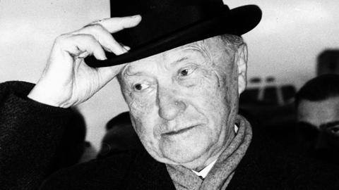 Der erste westdeutsche Kanzler Konrad Adenauer, 1961.