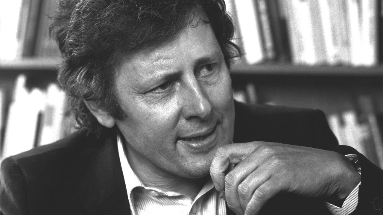 Der Gründer und Verleger des Verlages Klaus Wagenbach, aufgenommen während der Internationalen Frankfurter Buchmesse am 18. Oktober 1978.