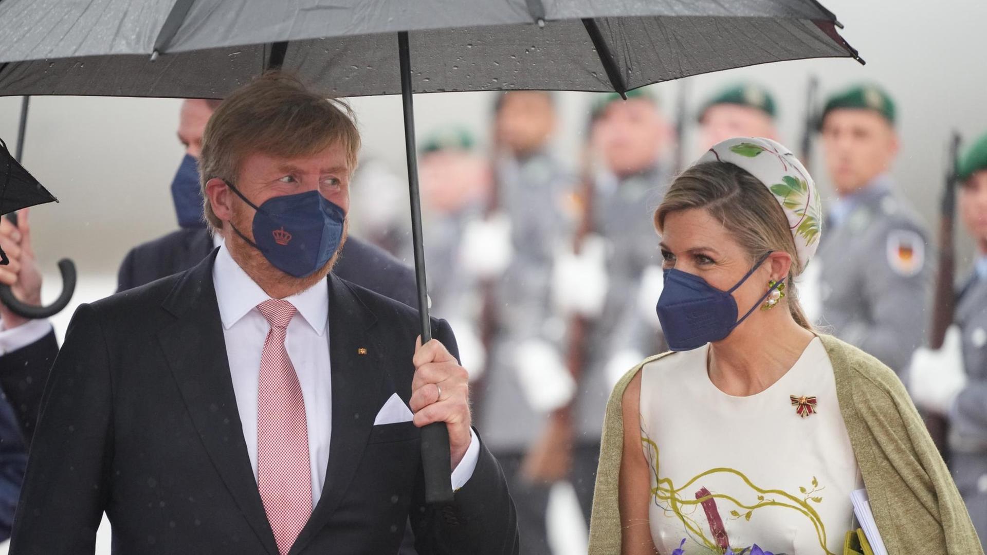 König Willem-Alexander und seine Frau Maxima in Berlin