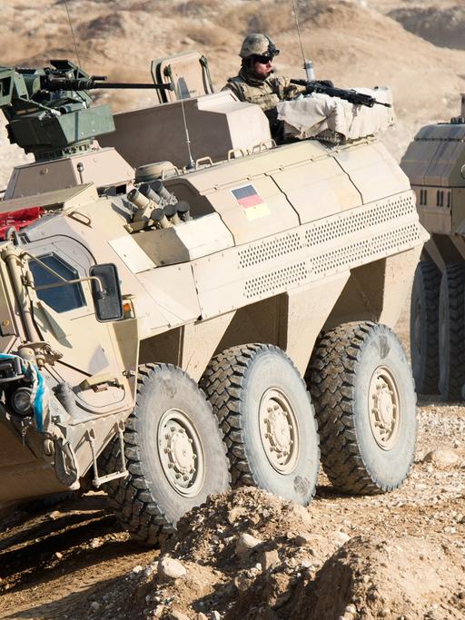 Bundeswehr-Panzer 2013 während einer Übung in Afghanistan.