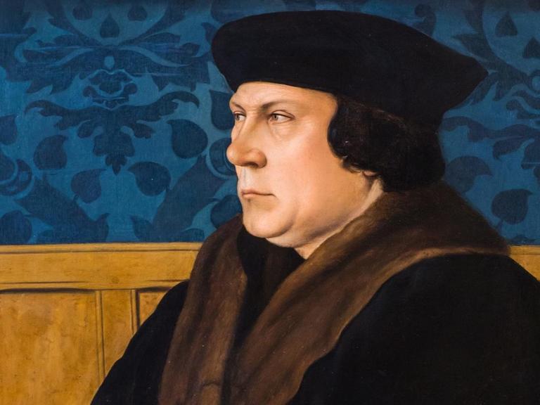 Das Gemälde von Hans Holbein zeigt ein porträt von Thomas Cromwell, dem 1. Earl of Essex.