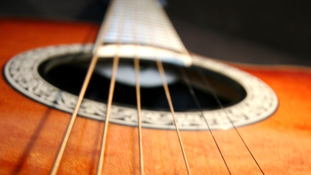 Eine Gitarre des Herstellers Ovation.