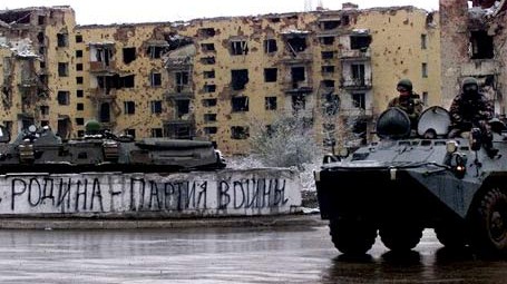 Russische Truppen in der tschetschenischen Hauptstadt Grosny, 23.11.2004