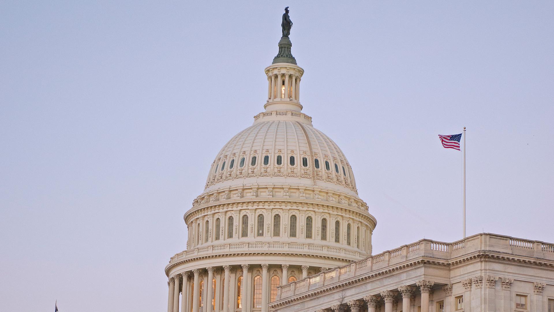 Das Kapitol in Washington D.C., in dem Repräsentantenhaus und Senat tagen.