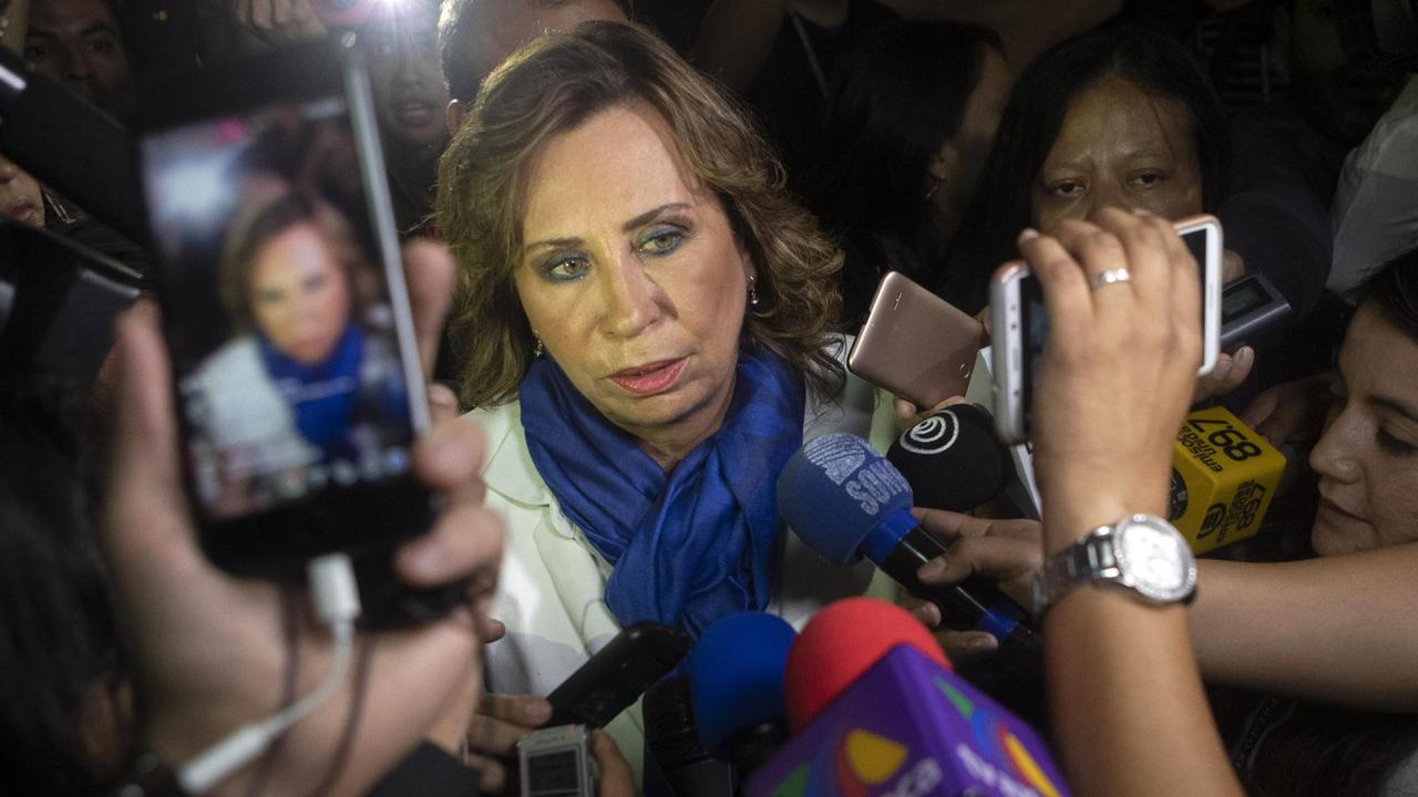 Sandra Torres, Mitte-Links-Kandidatin bei der Präsidentschaftswahl in Guatemala