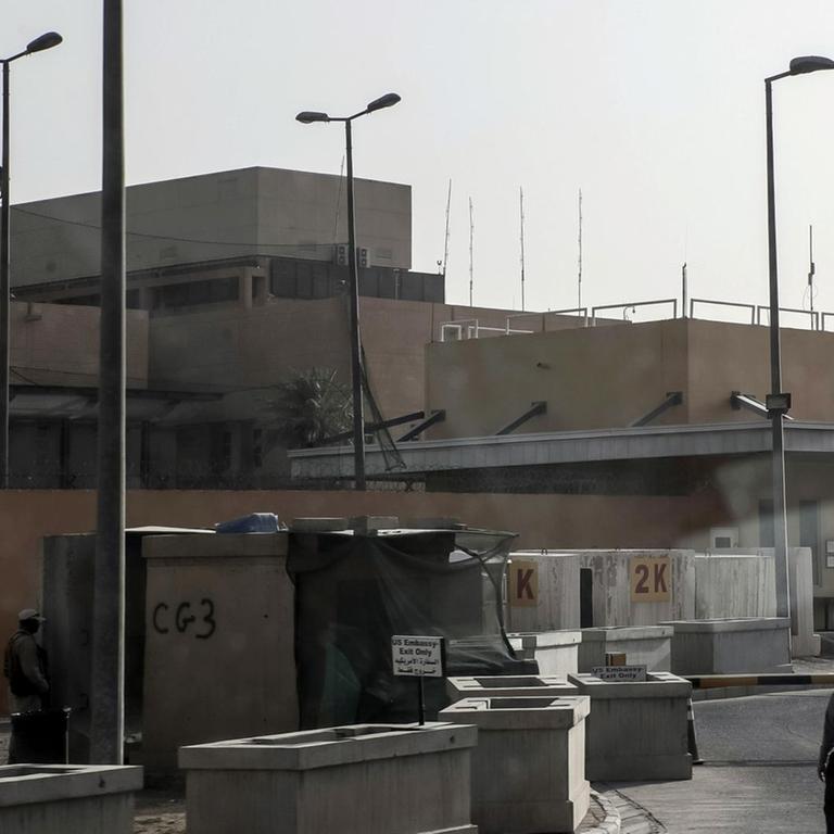 Die Botschaft der USA in der irakischen Hauptstadt Bagdad.