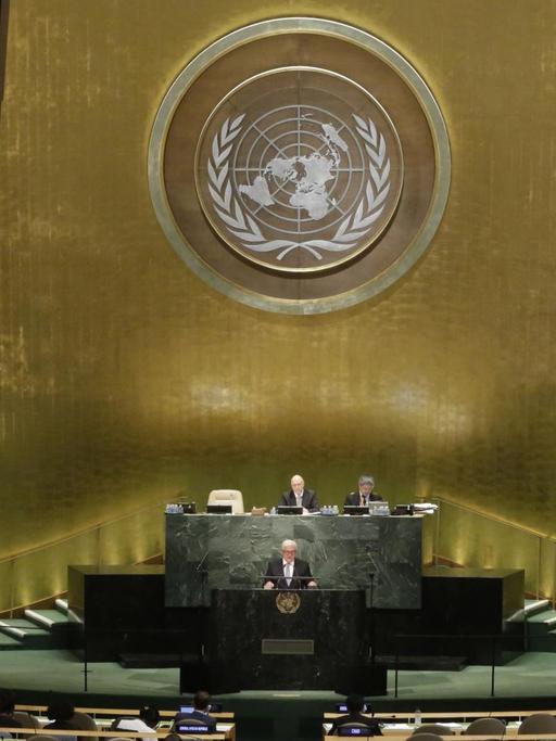Bundesaußenminister Frank-Walter Steinmeier bei der UNO-Generalversammlung
