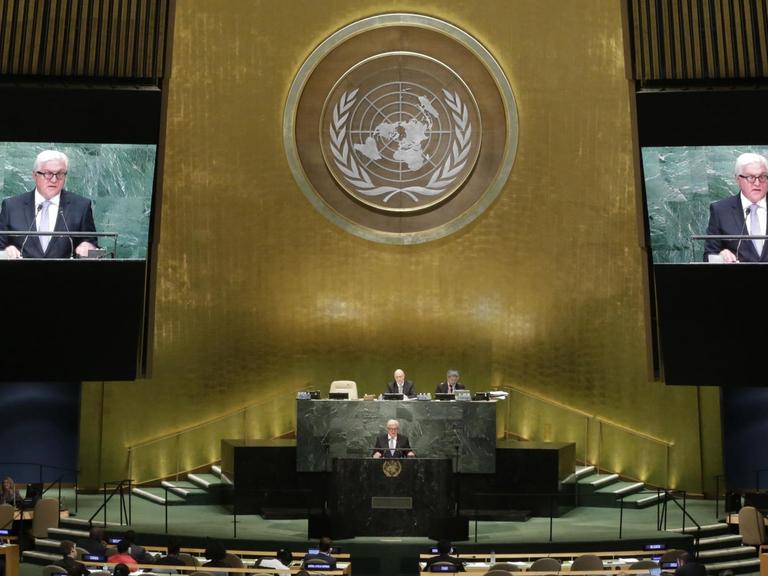 Bundesaußenminister Frank-Walter Steinmeier bei der UNO-Generalversammlung