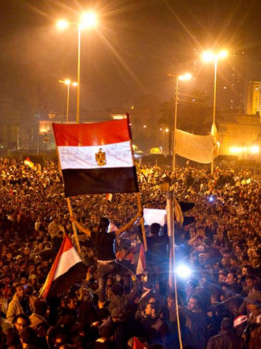 Massenprotest auf dem Tahrir-Platz in Kairo am 2. Februar 2011
