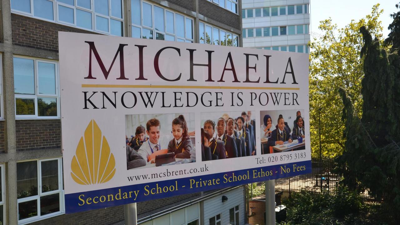 Die Michaela Community School im Londoner Stadtteil Wembley.