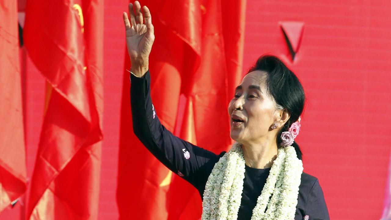 Myanmars Oppositionsführerin Aung San Suu Kyi.