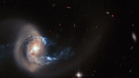 Spuren einer kosmischen Kollision: NGC 7714
