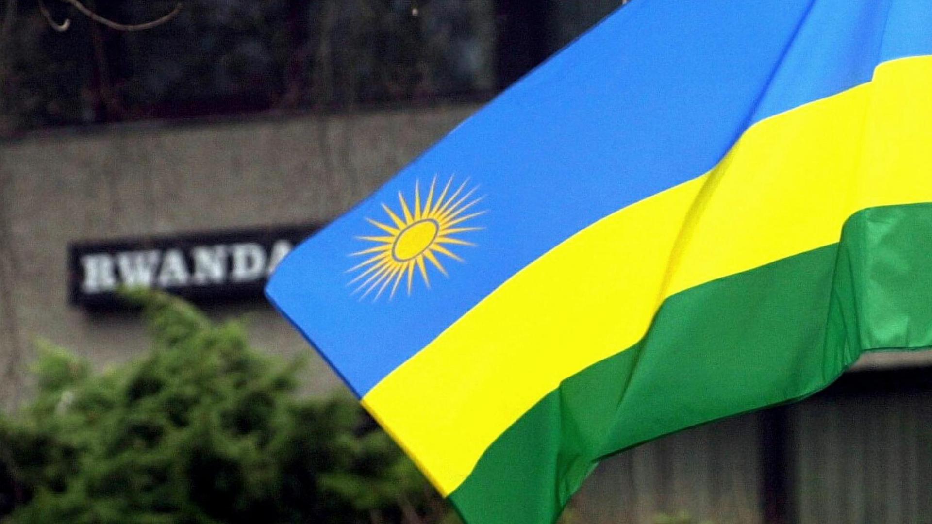 Die Nationalflagge Ruandas