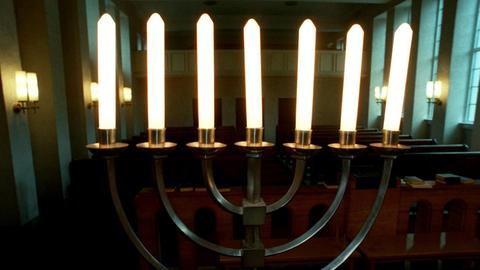 Ein siebenarmiger Leuchter