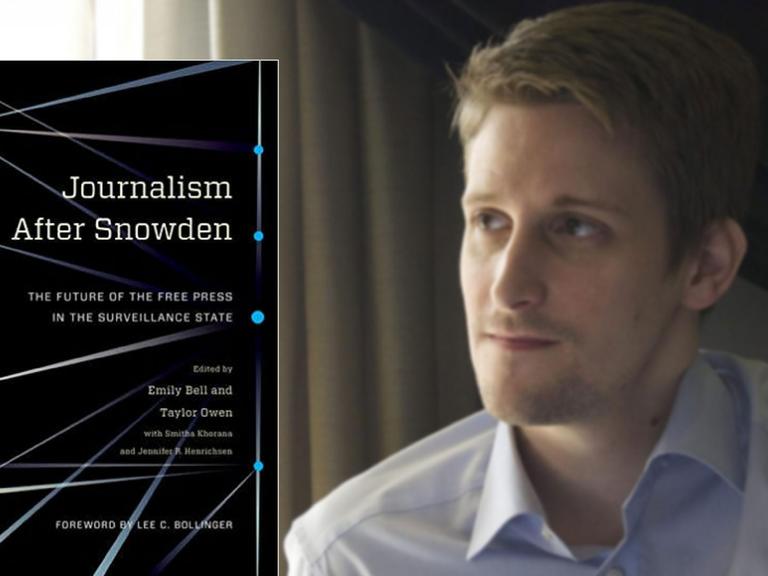 NSA-Whistleblower Edward Snowden bei einer Videokonferenz mit dem Europarat in Straßburg.
