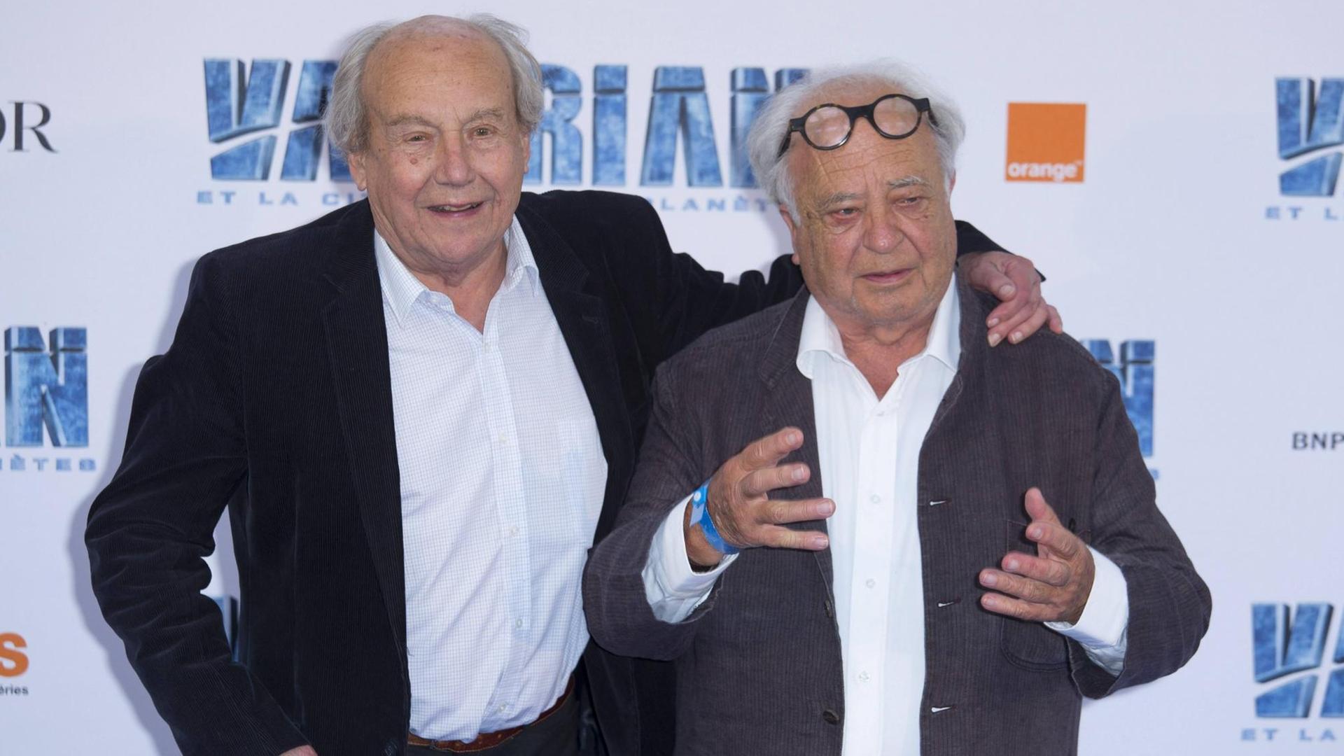 Jean Claude Mezieres und Pierre Christin vor der Premiere des Films Valerian (2017)