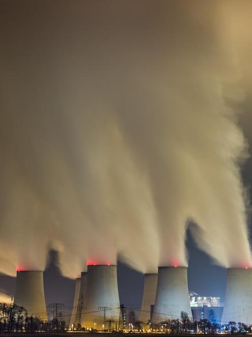 Ein Braunkohlekraftwerk in Jänschwalde (Brandenburg)