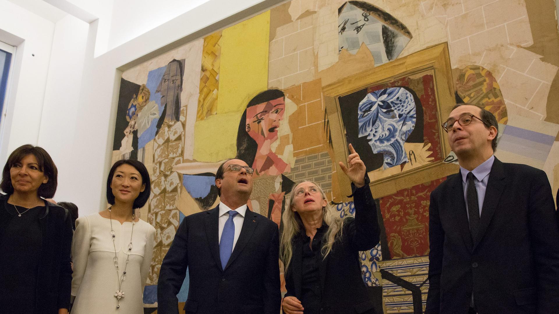 Wiedereröffnung des Picasso-Museums in Paris mit Frankreichs Staatspräsident Francois Hollande am 25.10.2014 Wiedereröffnung des Picasso-Museums in Paris mit Frankreichs Staatspräsident Francois Hollande am 25.10.2014