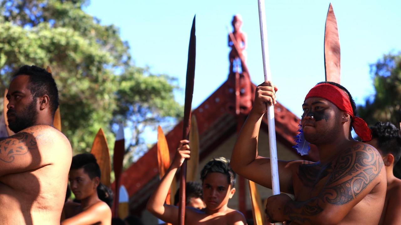 Maoris feiern de Waitangi-Tag in Neuseeland.
