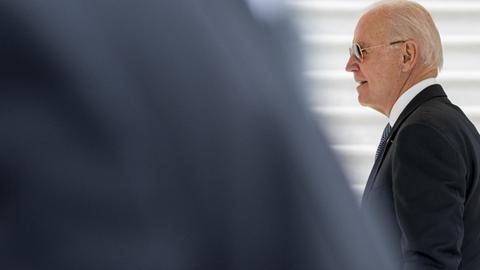 Präsident Joe Biden kommt im Weißen Haus an (31. Juli 2021)