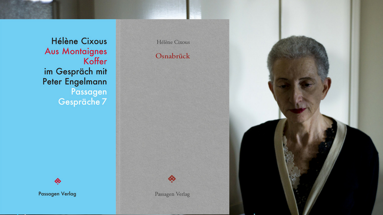 Buchcover Hélène Cixous: Onsanabrück und Aus Montaignes Koffer