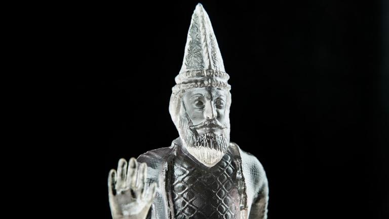 Die antike Figur des "Unbekannten König von Hatra" - als Nachdruck aus dem 3D-Drucker, ein Kunstwerk von Morehshin Allahyari.