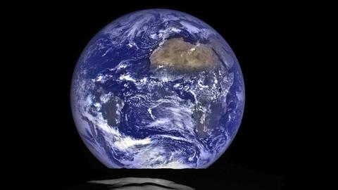 Blick auf den Erdball