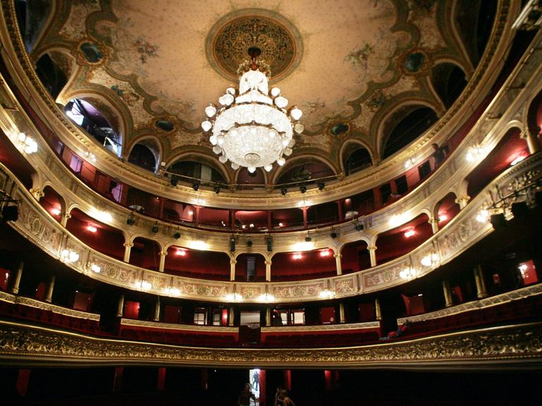 Blick in das Pariser Théâtre des Variétés