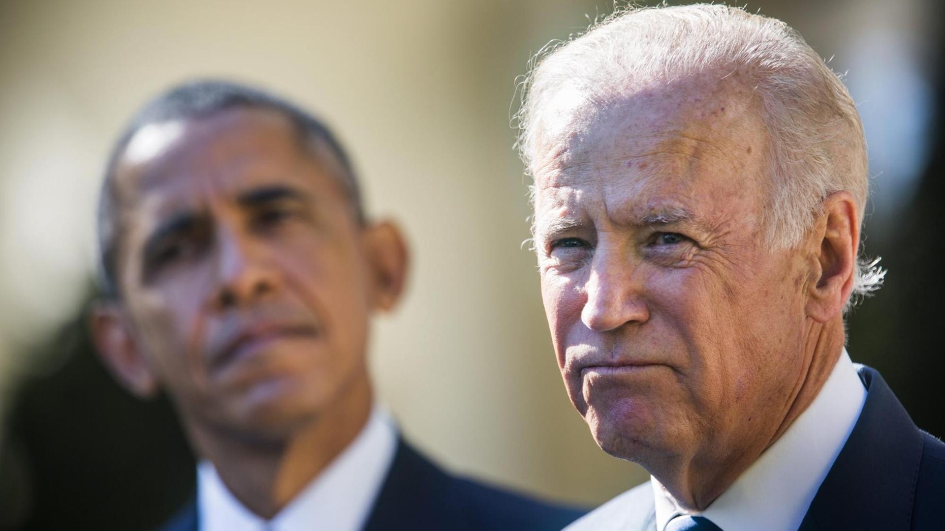 US-Vizepräsident Joe Biden (r.) mit US-Präsident Barack Obama (li.)