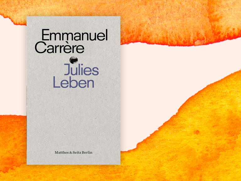 Das Buchcover im schlichten grau von Emmanuel Carrère.