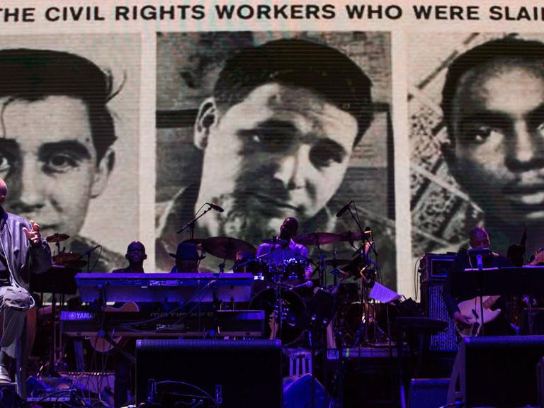 Oktober 2016: Gedenkveranstaltung mit Harry Belafonte für Andrew Goodman, Michael Schwerner, and James Chaney, ermordete Bürgerrechtler aus dem Jahr 1964.