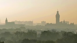 Blick über die Stadt Leipzig