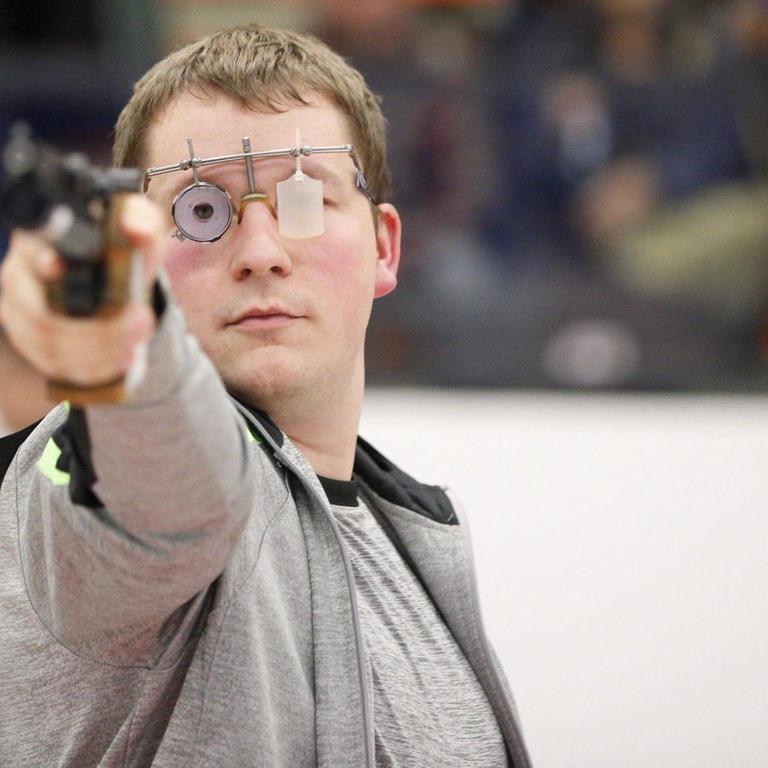 Der Sportschütze Christian Reitz