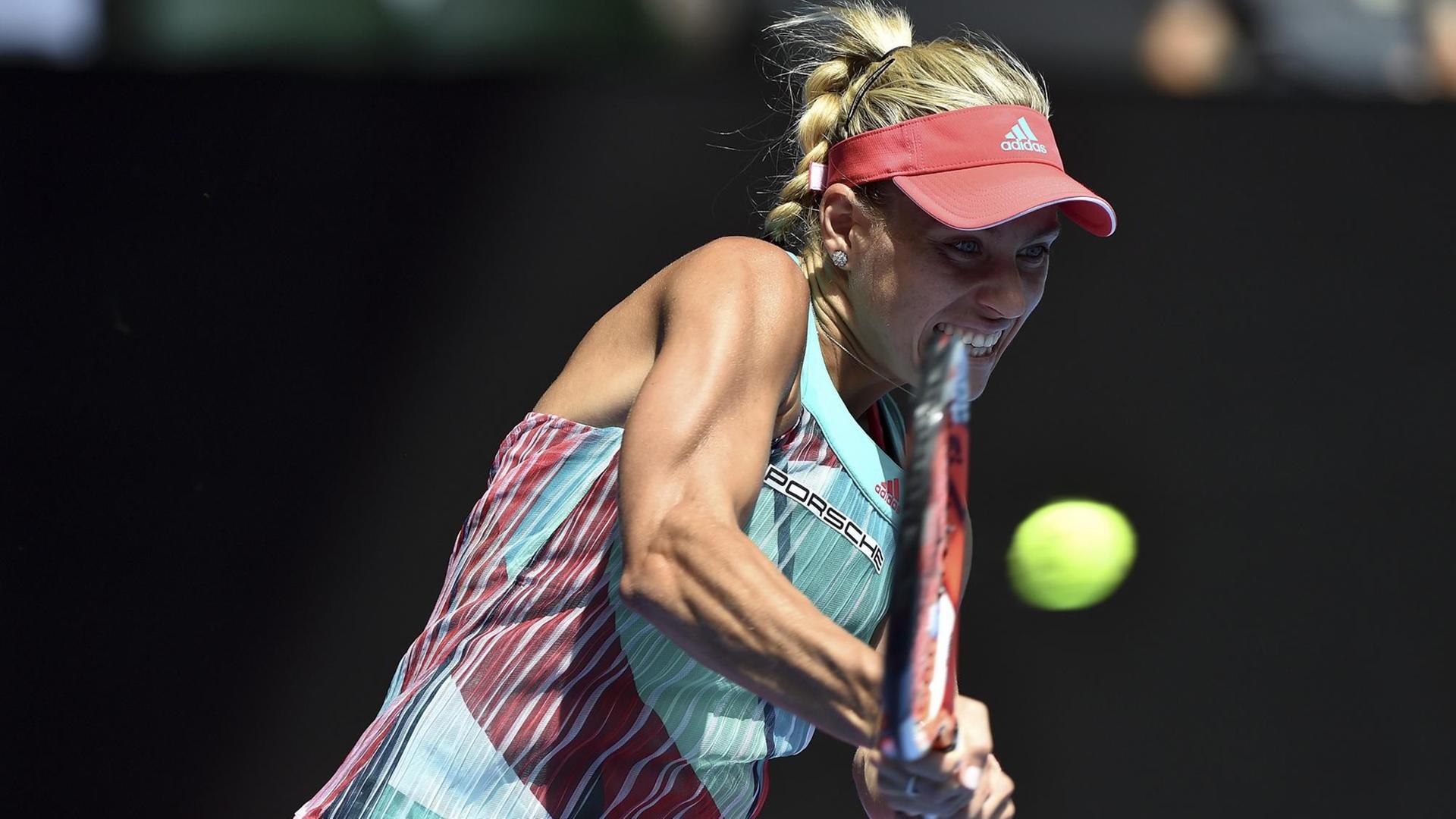 Angelique Kerber im Viertelfinalspiel der Australian Open in Melbourne