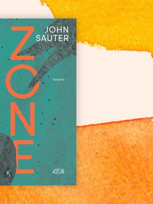 Das Buchcover "Zone" von John Sauter ist vor einem grafischen Hintergrund zu sehen.