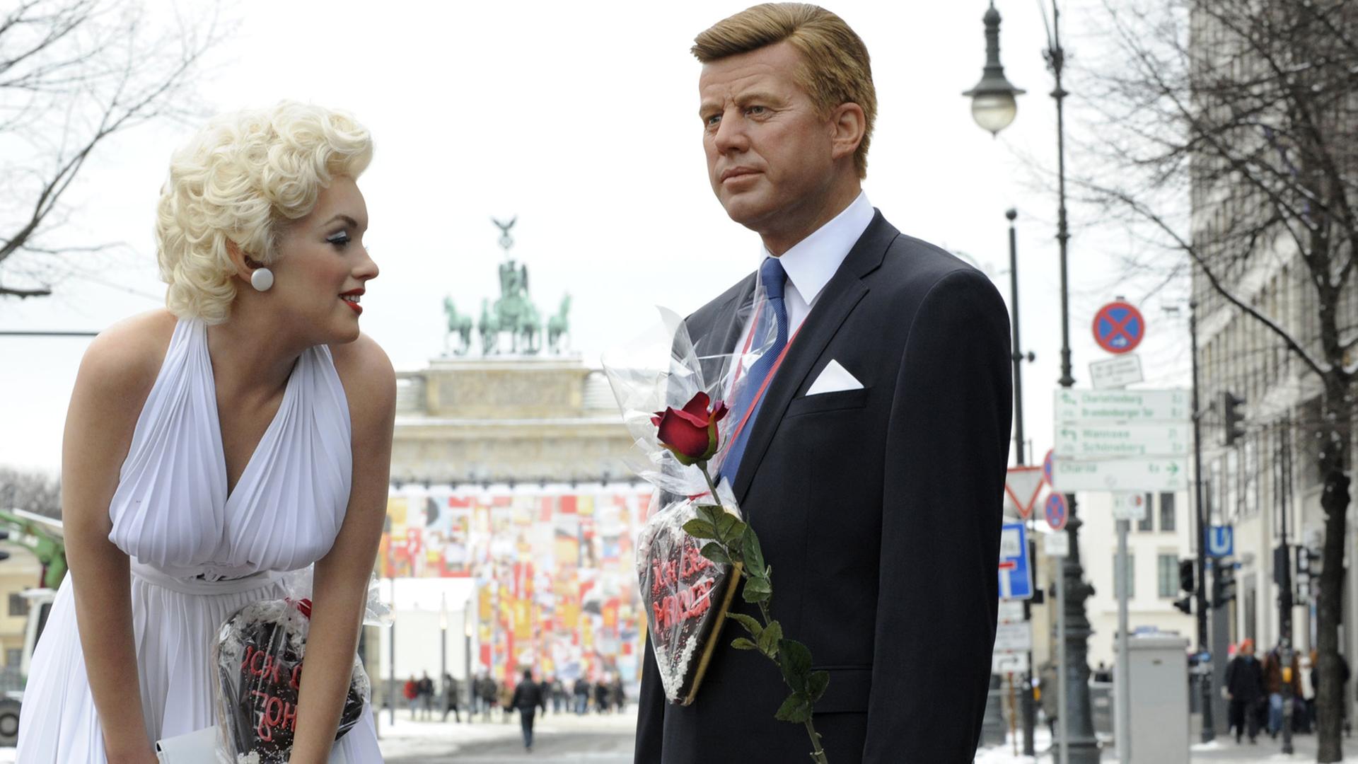 Sie hatten vielleicht die berühmteste Affäre aller Zeiten: Marilyn und John F., hier als Wachsfiguren in Berlin