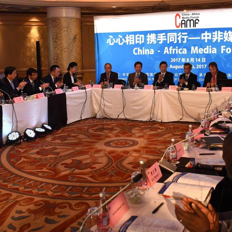 Blick in den Sitzungssaal beim "China Africa Media Forum".
