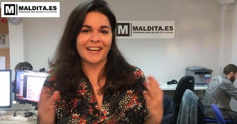 Clara Jiménez Cruz im Video der Faktenchecker Maldita