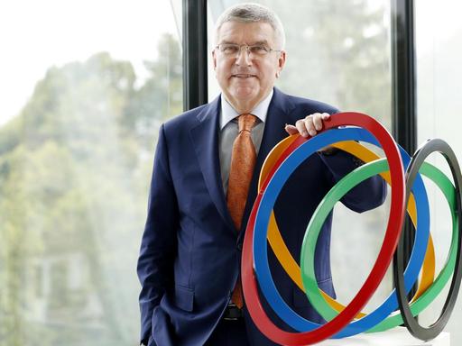 Der Präsident des Internationalen Olympischen Komitees, Thomas Bach, posiert für ein Foto in Lausanne, Schweiz.