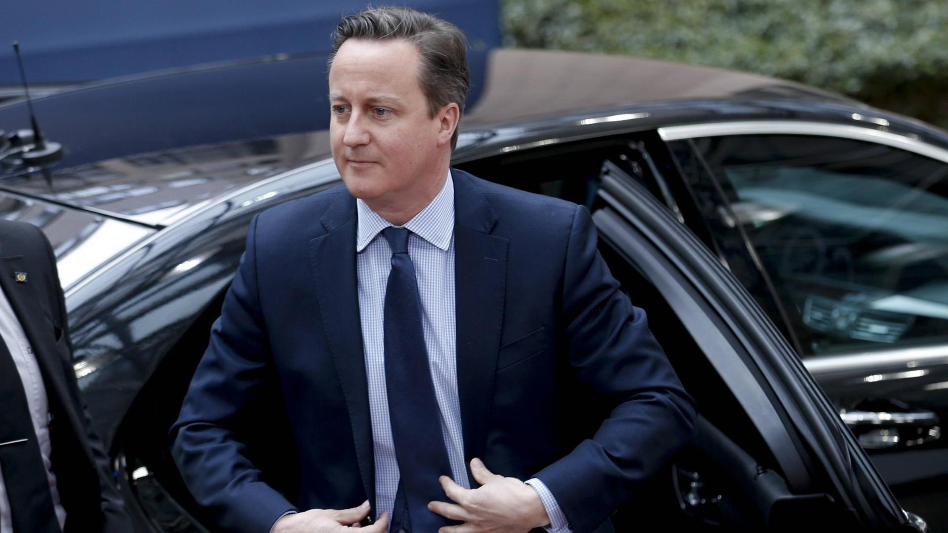 David Cameron bei seiner Ankunft zum EU-Gipfel in Brüssel.