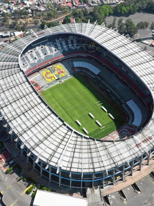 Das Atztekenstadion in Mexiko-City