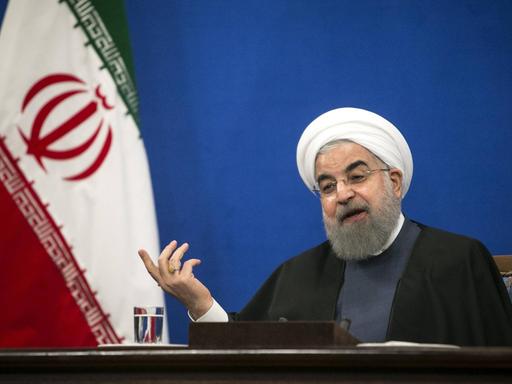 Irans Präsident Hassan Rohani am 11. April 2017 in Teheran.