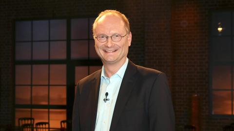 Sven Plöger bei der Aufzeichnung der WDR Talkshow Kölner Treff.