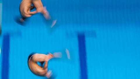 Wasserspringer bei den Weltmeisterschaft in Budapest 2017 (15.7.2017).